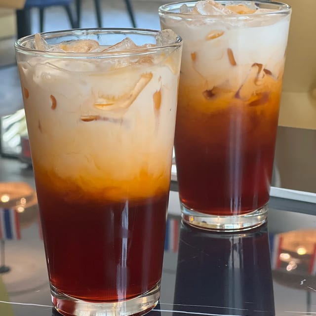 Thai iced tea.