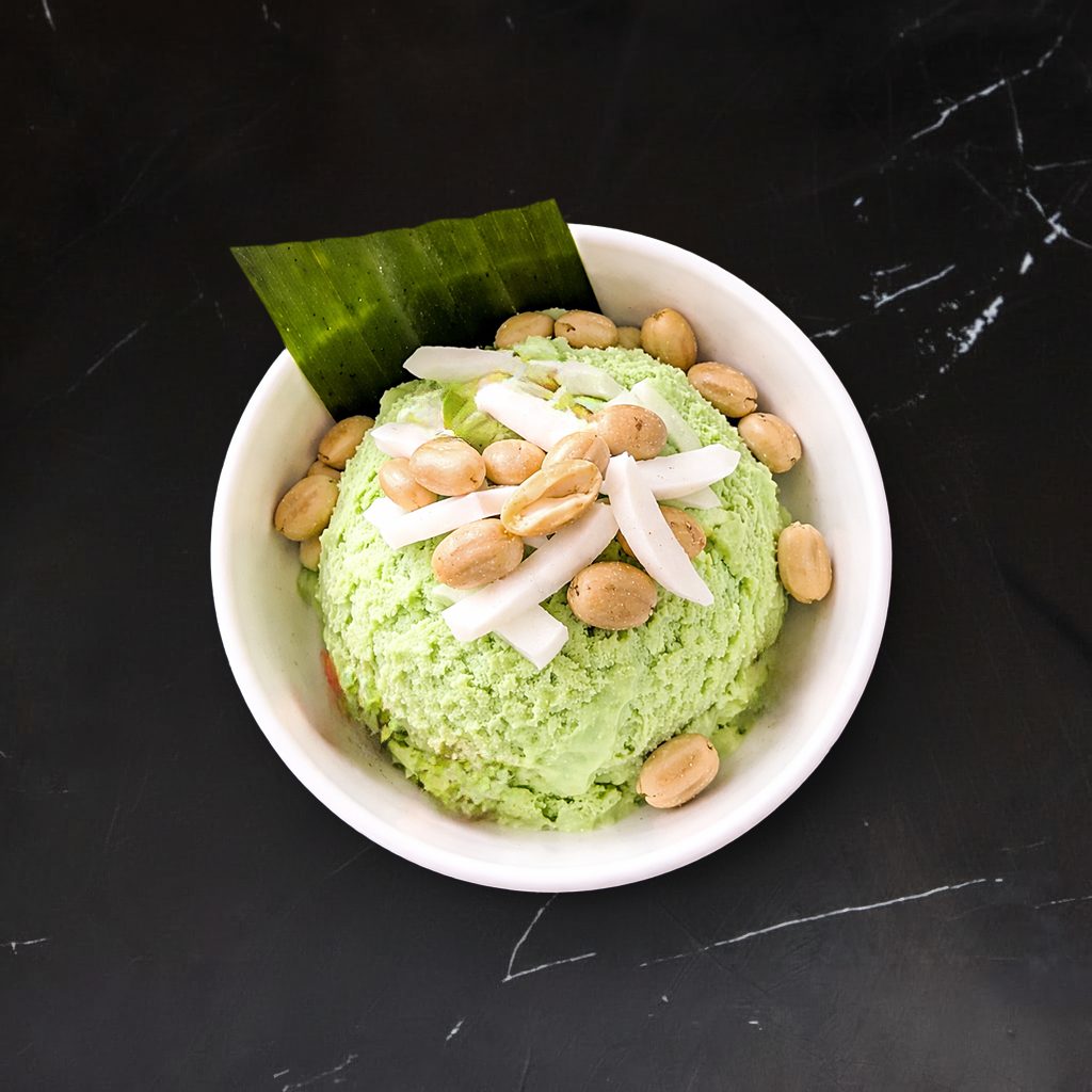 Green tea ice cream.